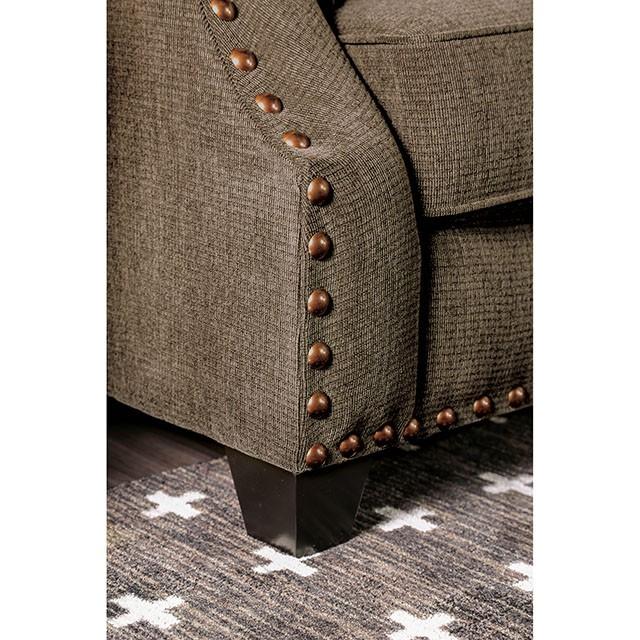 Cornelia Light Brown Love Seat - Furniture Center (NY)