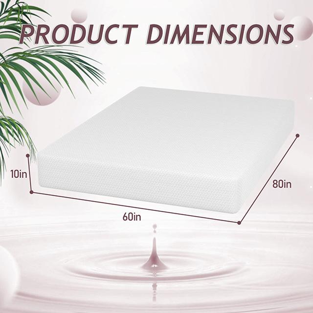 Forsythia 10" Queen Green Tea Gel Memory Foam - Furniture Center (NY)