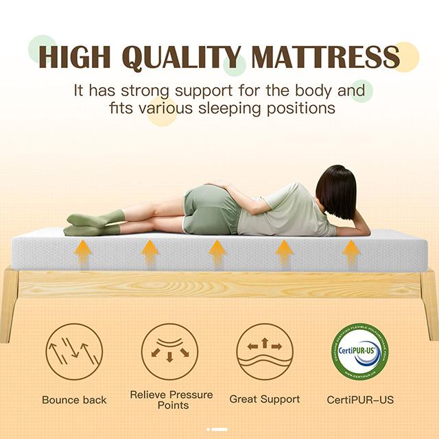Forsythia 8" E.King Green Tea Gel Memory Foam - Furniture Center (NY)