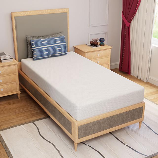 Forsythia 8" Twin Green Tea Gel Memory Foam - Furniture Center (NY)