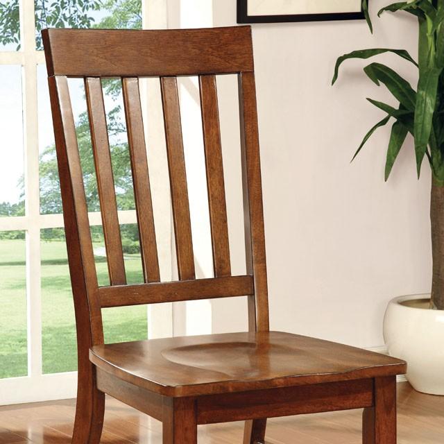FOSTER I Dark Oak Side Chair (2/CTN) - Furniture Center (NY)