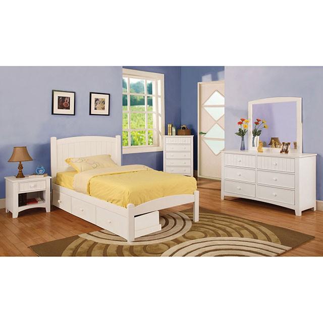 Omnus White Hutch - Furniture Center (NY)