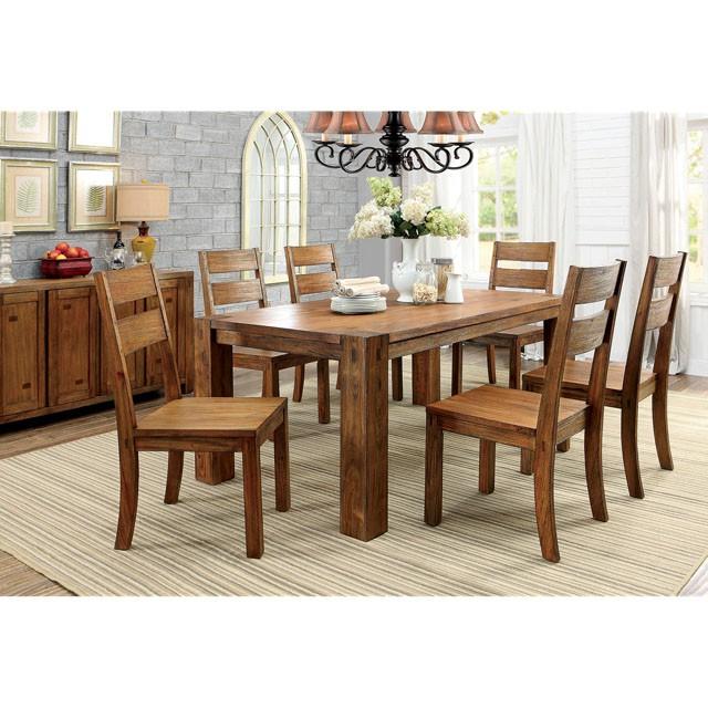 FRONTIER Dark Oak Side Chair (2/CTN) - Furniture Center (NY)