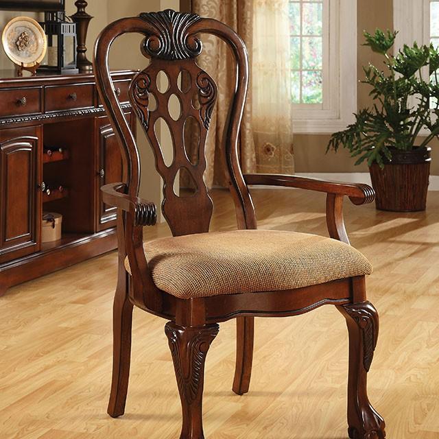 George Town Cherry Arm Chair (2/CTN) - Furniture Center (NY)