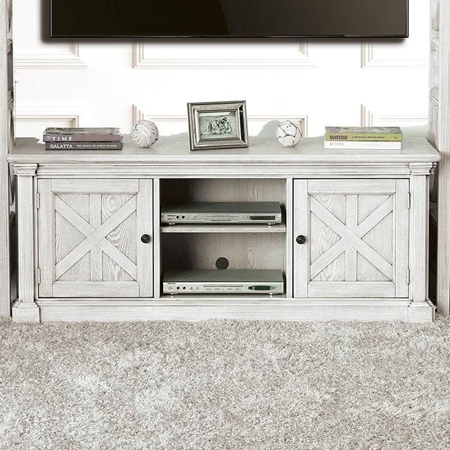 Georgia Antique White 60" TV Stand - Furniture Center (NY)