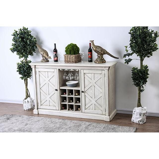 Georgia Antique White/Gray Server - Furniture Center (NY)