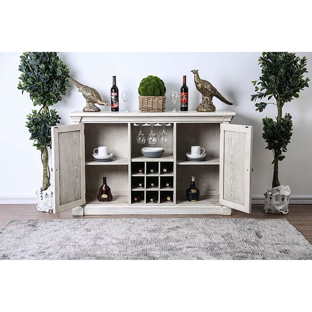 Georgia Antique White/Gray Server - Furniture Center (NY)