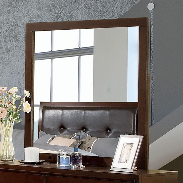 Gerico II Brown Cherry Mirror - Furniture Center (NY)