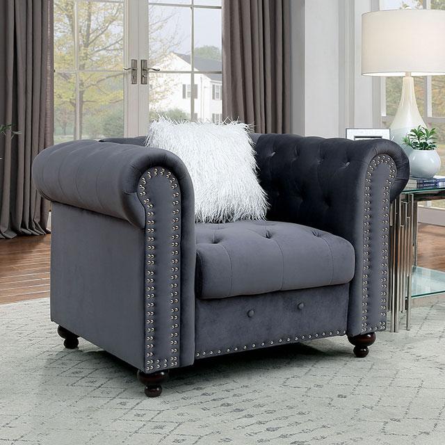 GIACOMO Chair, Gray - Furniture Center (NY)