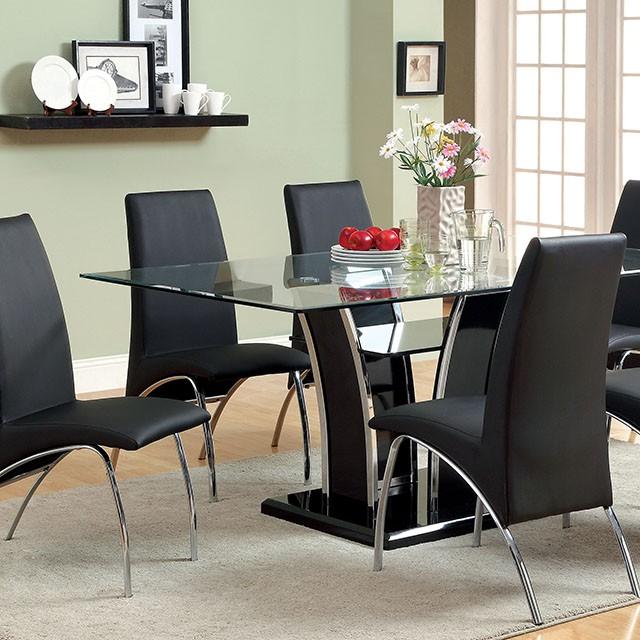Glenview Black Dining Table - Furniture Center (NY)