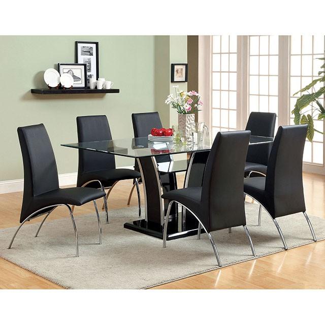 Glenview Black Dining Table - Furniture Center (NY)
