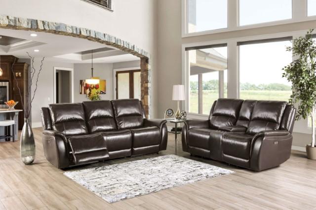 GORGIUS Power Recliner, Espresso - Furniture Center (NY)