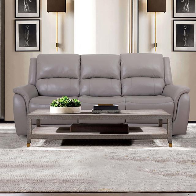 GORGIUS Power Sofa, Light Gray - Furniture Center (NY)