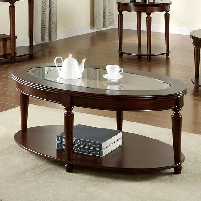Granvia Dark Cherry Coffee Table - Furniture Center (NY)