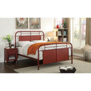 Haldus Cal.King, E.King, & Twin Bed White, Ivory, & Red - Furniture Center (NY)