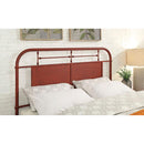 Haldus Cal.King, E.King, & Twin Bed White, Ivory, & Red - Furniture Center (NY)