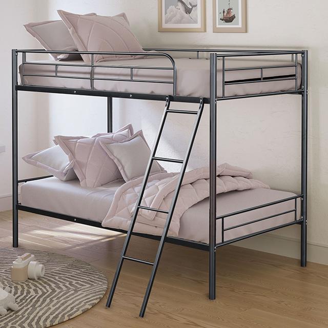 Hector Twin/Twin Metal Bunkbed - Furniture Center (NY)