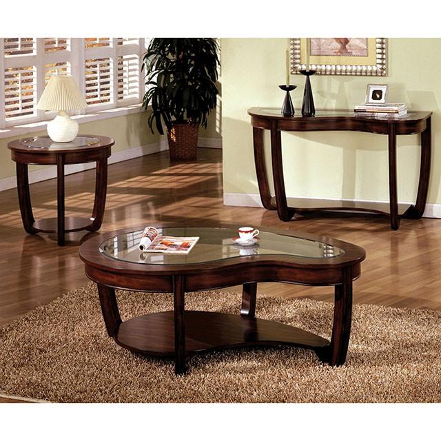 Crystal Falls Dark Cherry End Table - Furniture Center (NY)