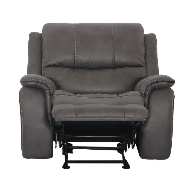 HENRICUS Glider Recliner, Dark Gray - Furniture Center (NY)