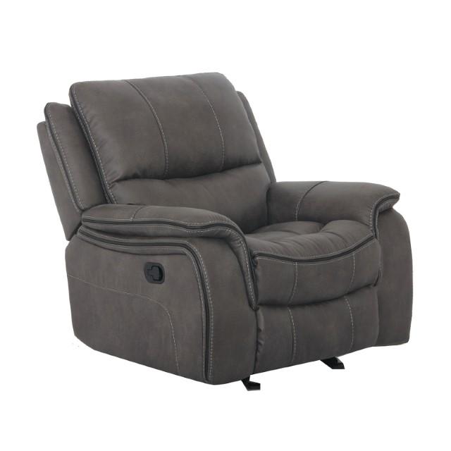 HENRICUS Glider Recliner, Dark Gray - Furniture Center (NY)