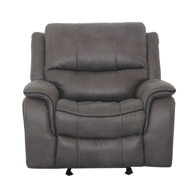HENRICUS Glider Recliner, Dark Gray - Furniture Center (NY)