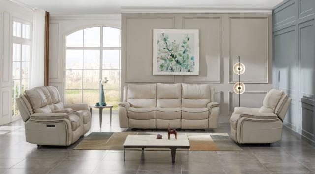 HENRICUS Glider Recliner, Beige - Furniture Center (NY)