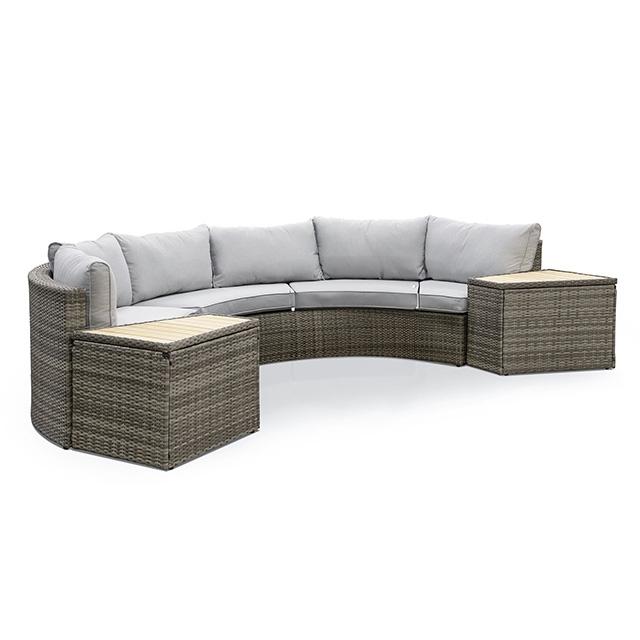 Barbuda 6 Pc. Sectional Sofa w/ 2 End Tables - Furniture Center (NY)
