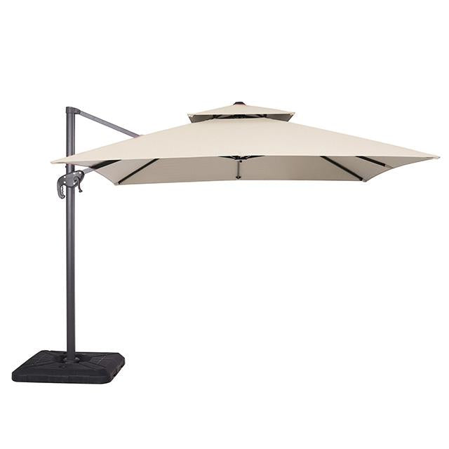 Hero 10 Ft Square Umbrella w/ Double Top + 37" Large Base - Furniture Center (NY)