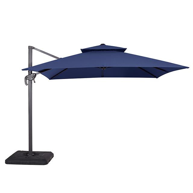 Hero 10 Ft Square Umbrella w/ Double Top + 37" Large Base - Furniture Center (NY)