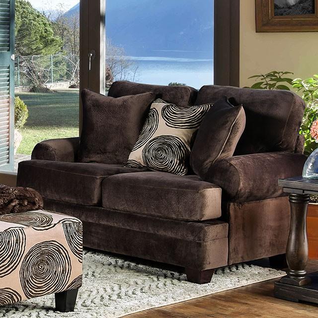 Bonaventura Brown Love Seat - Furniture Center (NY)
