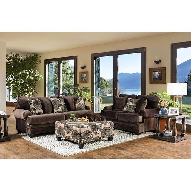 Bonaventura Brown Sofa - Furniture Center (NY)