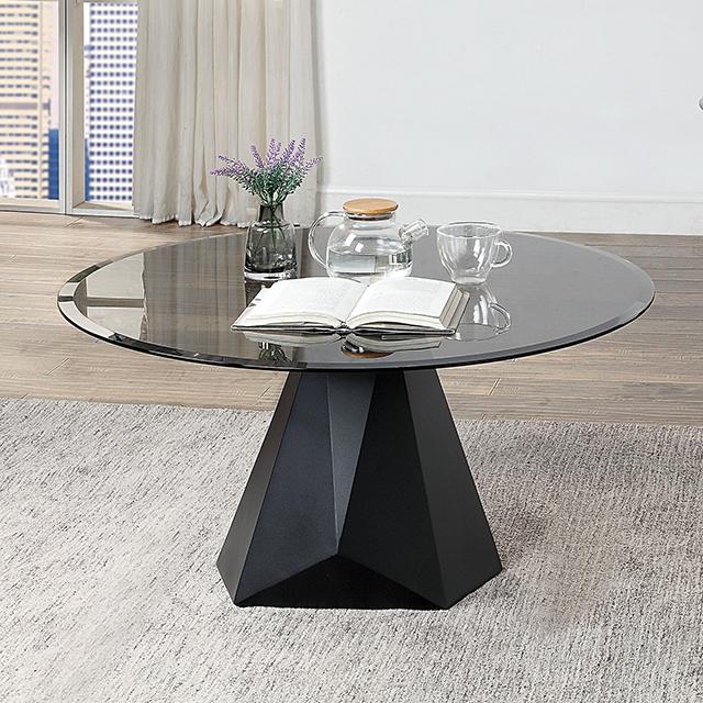 BISHOP Coffee Table, Black/Gray - Furniture Center (NY)