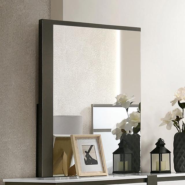 BIRSFELDEN Mirror, White - Furniture Center (NY)