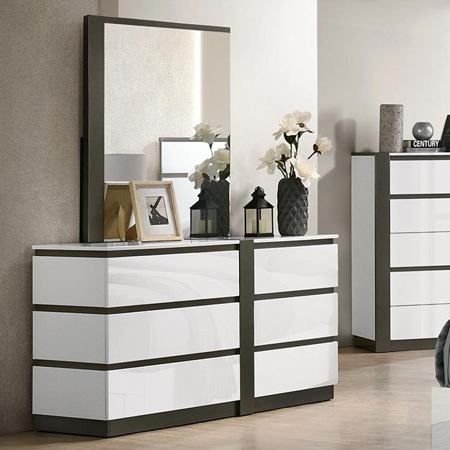 BIRSFELDEN Dresser, White - Furniture Center (NY)