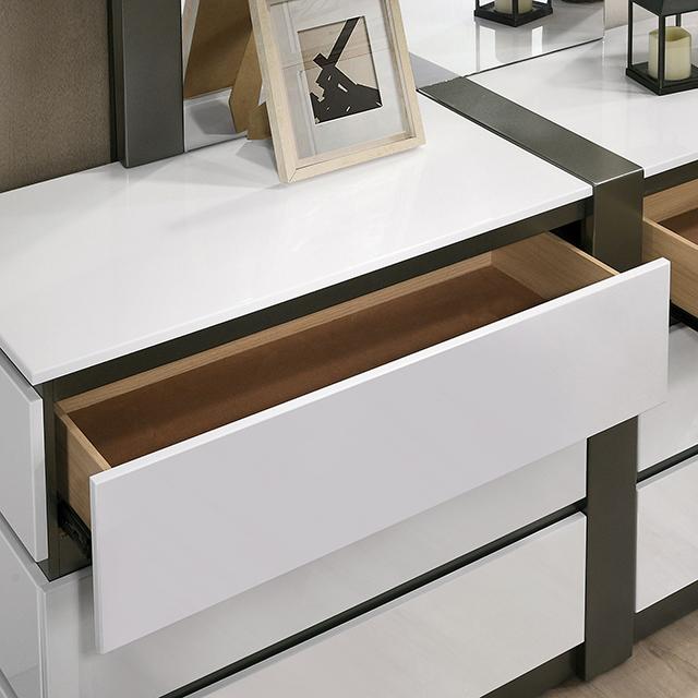 BIRSFELDEN Dresser, White - Furniture Center (NY)