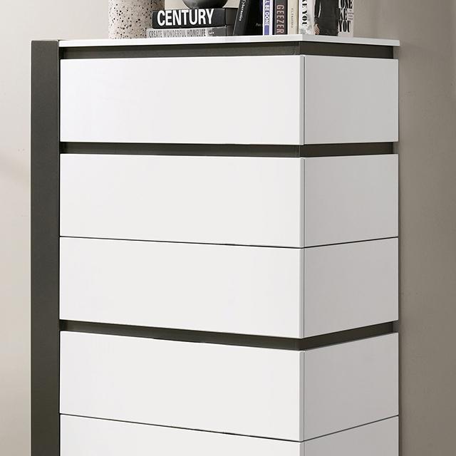 BIRSFELDEN Chest, White - Furniture Center (NY)