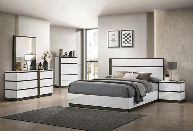 BIRSFELDEN Mirror, White - Furniture Center (NY)