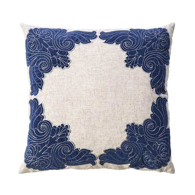Beth Natural/Indigo 20" X 20" Pillow, Natural & Indigo (2/CTN) - Furniture Center (NY)