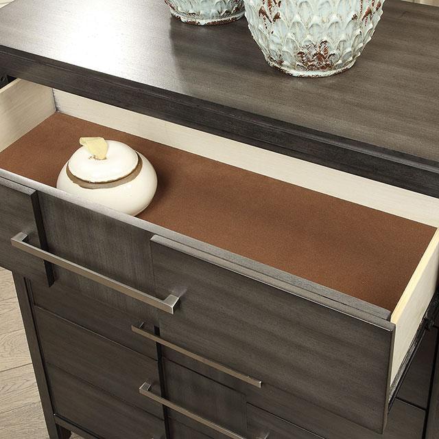 Berenice Gray Chest - Furniture Center (NY)