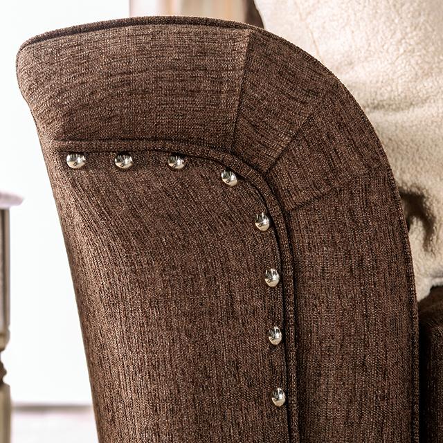 BELSIZE Sofa, Chocolate/Tan - Furniture Center (NY)