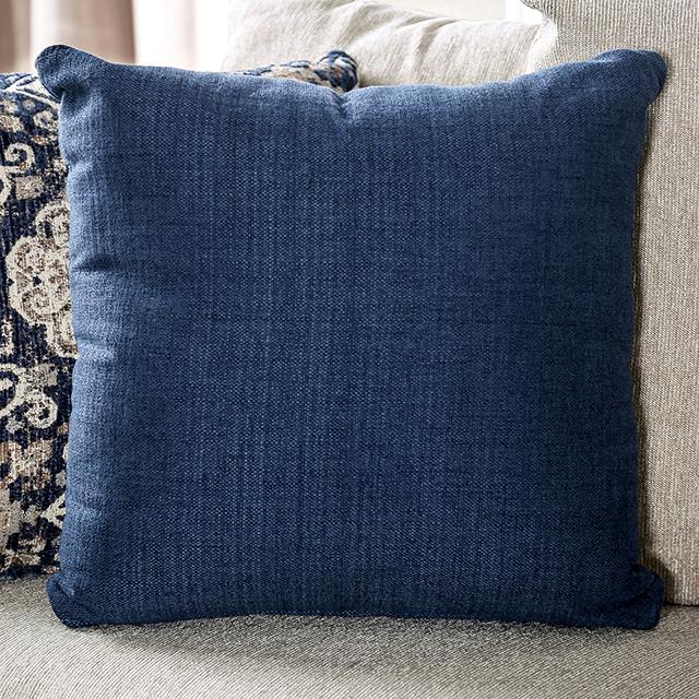 BELSIZE Sofa, Beige/Navy - Furniture Center (NY)