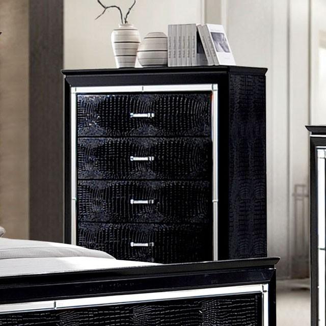 BELLANOVA Black Chest - Furniture Center (NY)