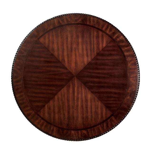 Bellagio Brown Cherry Round Dining Table - Furniture Center (NY)