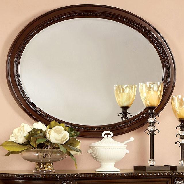 Bellagio Brown Cherry Mirror - Furniture Center (NY)