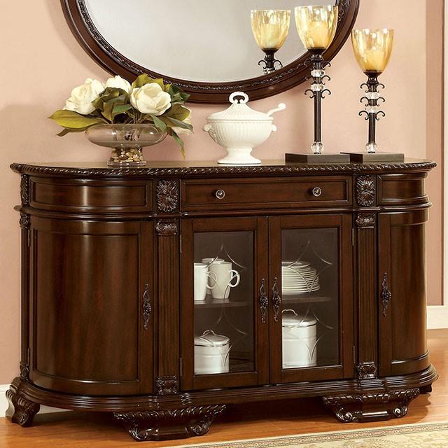 Bellagio Brown Cherry Mirror - Furniture Center (NY)