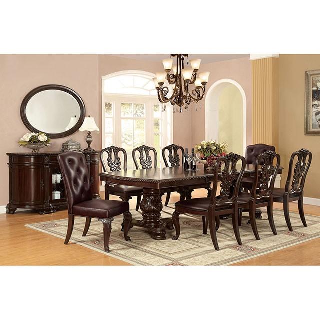 Bellagio Brown Cherry Mirror - Furniture Center (NY)