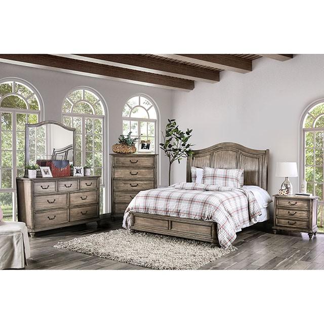 BELGRADE I Rustic Natural Tone Mirror - Furniture Center (NY)