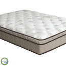 Lilium White/Brown 13" Euro Pillow Top Mattress, Full - Furniture Center (NY)