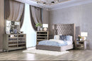ROSABELLE E.King & Queen Bed, Black, Gray, & Ivory,