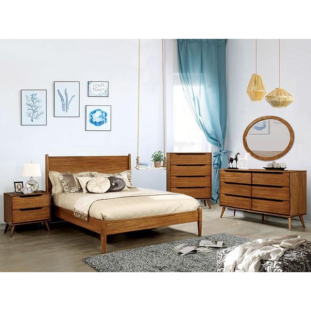 Lennart Oak Rectangular Mirror - Furniture Center (NY)